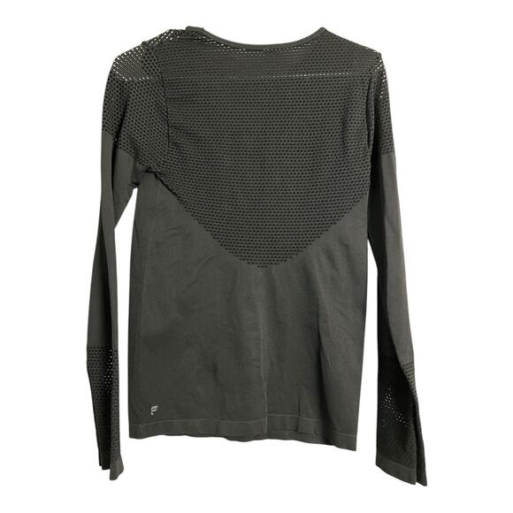 Fabletics Black Musetta Athletic Shirt Mesh Workout Gym Athleisure Mesh Sheer - Picture 6 of 8